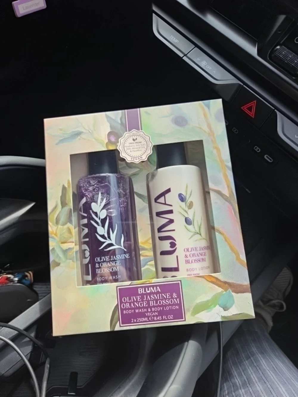 Bluma Olive Jasmine & Orange Blossom Body Wash & Body Lotion Gift Set NWT